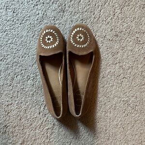 Jack Rogers size 7 Suede Flats with Embellished Design